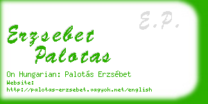 erzsebet palotas business card