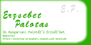 erzsebet palotas business card